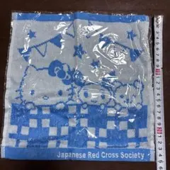 〈新品未開封〉タオルハンカチ　ハローキティ けんけつちゃん　くろくま