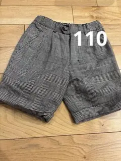 BEBE チェック柄 半ズボン 110cm