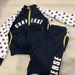 【美品】CONVERSE 星柄ジャージセット ネイビー