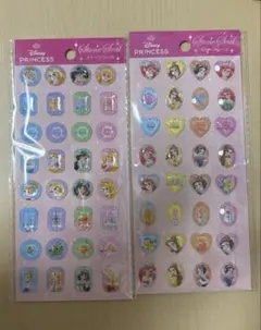 ディズニープリンセス ストーンシール 2枚セット