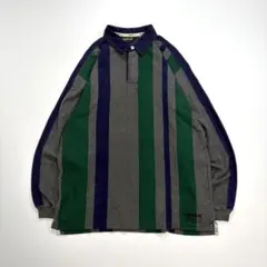 90's】J.CREW エジプト製 ハーフボタン ラガーシャツ マルチカラー