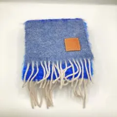 【美品】LOEWEロエベ ストライプモヘア マフラー