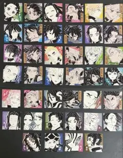 鬼滅の刃 ジャンフェス スクエアステッカーコレクション 40種 コンプ 義勇