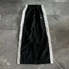 極太 00s OLD NIKE バギーナイロントラックパンツ XL サイドライン