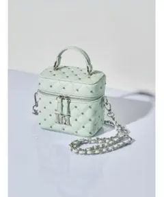 Darich キルティングビジュースクエアミニバッグ