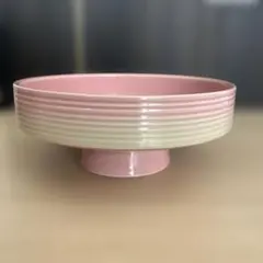 脚付き花器　フラワーベース　ピンク　グラデーション