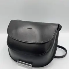 YAHKI ダブルフェイスレザークロスボディバッグ ショルダーバッグ 黒 極美品のサムネイル