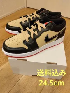 【送料込み】ナイキ GS エア ジョーダン 1 ロー ピザ 24.5cm