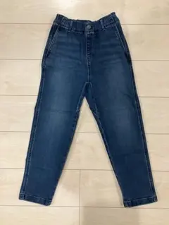 【美品】UNIQLO ウルトラストレッチデニムワイドパンツ 130