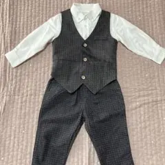七五三】キッズ フォーマルスーツ グレー90cm