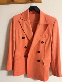 極美品 MaxMara 白タグ 半袖 テーラードジャケット モヘヤ混 春夏