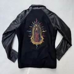 JUNK STAR XL 牛革 MARIA刺繍デザインジャケット