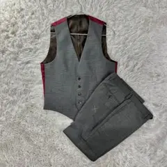 24/7 トゥエンティフォーセブン　ベスト＋スラックス 新品 千鳥格子