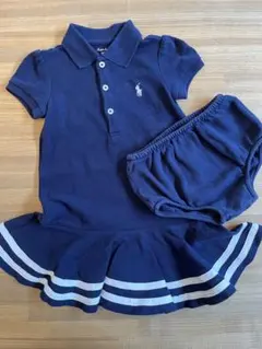 Ralph Lauren 半袖ワンピース ブルマセット　12M 70-80cm
