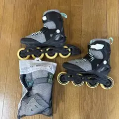 インラインスケート 22〜23.5㎝　サポーター付き（肘、膝、手）