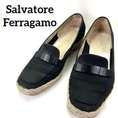 Salvatore Ferragamo ウェッジソール バックルローファー