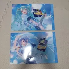 LOTTE 初音ミク 星街すいせい クリアファイル 2枚セット 新品未使用