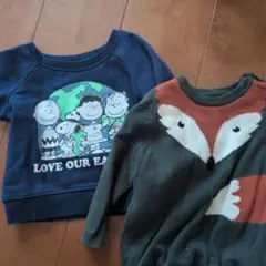 ベビー服　ＧＡＰトレーナー　スヌーピー　Ｈ＆Ｍニット