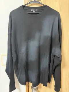 UNITED ARROWS ワッフル クルーネック 長袖 カットソー 黒 Mのサムネイル