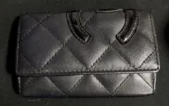 CHANEL ブラック キーケース キルティング - メルカリ