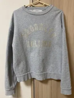 【KBF】グレー クルーネック トレーナー