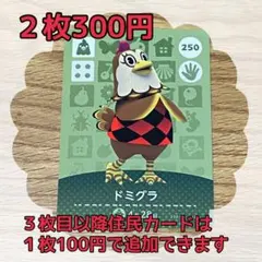 ドミグラ　どうぶつの森amiiboカードセット