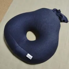 MOGU ビーズクッション 穴あき ネイビー