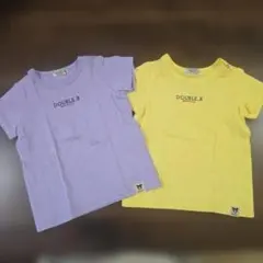 DOUBLE.B ミキハウス Tシャツ 2枚セット 90cm イエロー パープルのサムネイル