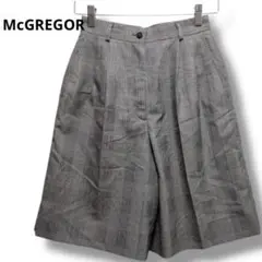 McGREGOR チェック柄 ハーフパンツ 63-90 グレー　灰色　レディース