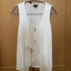 ARMANI JEANS アルマーニジーンズ ノースリーブ ジップ ホワイト40のサムネイル