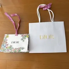 Dior 花柄 ショップ袋 小型