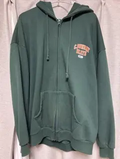 WEGO ヘビーウエイト カレッジロゴビッグシルエットジップパーカー