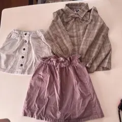 女の子長袖130サイズ スカート120⁂140