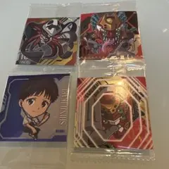 エヴァンゲリオン　にふぉるめーしょん　ウエハース　シール　4枚セット