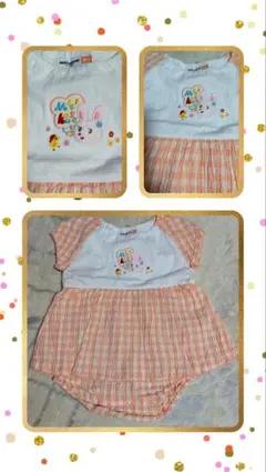 mikihouse☆刺繍ロンパース