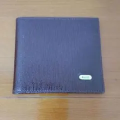 【新品・未使用・キズあり】BALLY 二つ折り財布 ダークブラウン