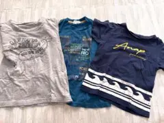110cm Tシャツ 3枚セット アナップ、サンカンシオン、くじら