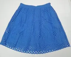 トミーヒルフィガー フレアースカート US6 ブルー