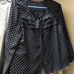 アリスバリー　ドット柄セットアップ　スカートブラウス　9号