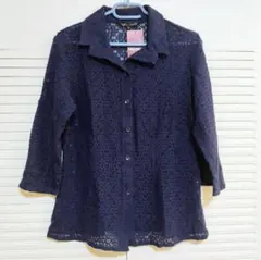 2/15まで　総レースのシャツ　ブラウス　Mサイズ　タグ付き　F19