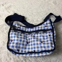 【希少】レスポートサック ディズニーコラボ ショルダーバッグ ミッキー ギンガム