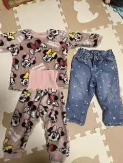 ミニーマウスデザイン ベビー服セット　6点セット　パジャマ　90 gap 女の子