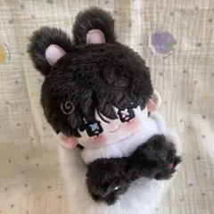 三毛だらけ③ あざとポーズ 黒猫 おすわりぬい服 ちびぐるみ対応