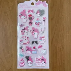 サンリオ　ジュエルマシュマロステッカー　マイメロディ♡キラキラパーツ付き♡