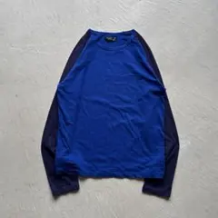 00s agnes b. homme raglan l/s ラグラン 紺 青のサムネイル