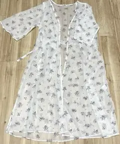 【Honeys/未使用】花柄シフォンガウン