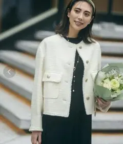 【2024SS】 GIOLICA MIXツイードWIDEジャケット journal standard L'essage（ジャーナルスタンダードレサージュ