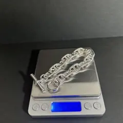 925アンカーチェーンブレスレット　長さ約24cm腕周り約20cm重さ58.9g