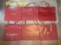 Cartier カルティエ 赤 ショップ袋 6枚セット