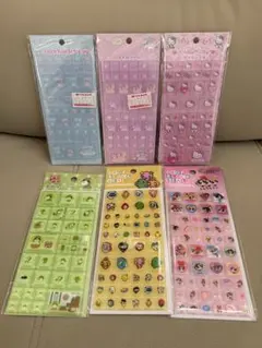 正規品　タイルシール　キティ　キキララ　パワパフ　たまごっち　お茶犬